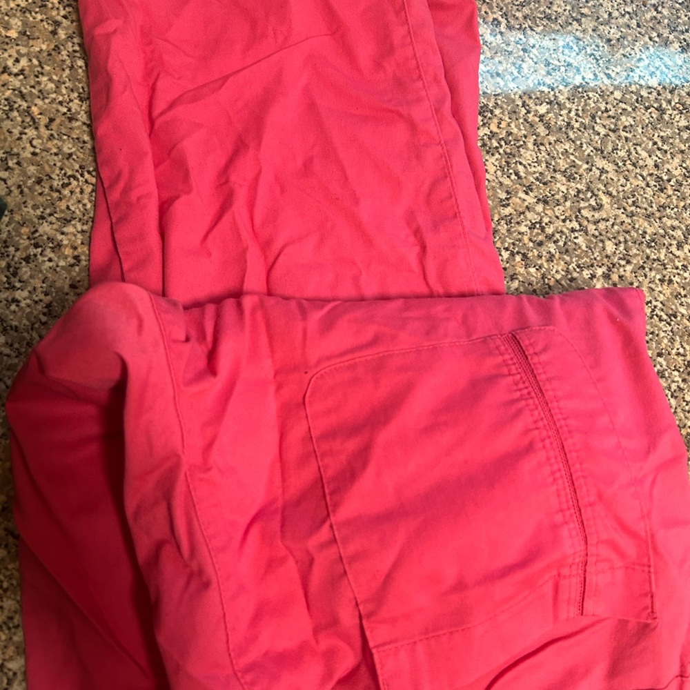 Pink scrubs still in good condition previously worn